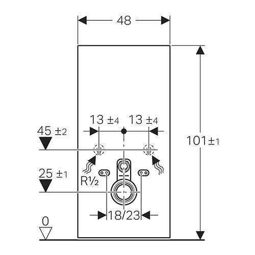 Geberit Monolith Sanitary Module for Wall-Hung Toilet 1010mm