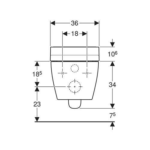 Geberit AquaClean Tuma Classic Wall-Hung Toilet - Alpine White