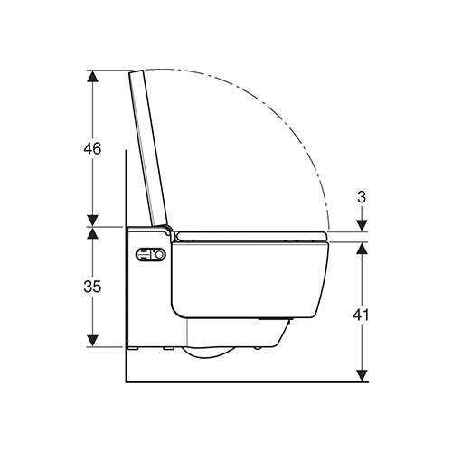 Geberit AquaClean Mera Comfort Wall-Hung Toilet