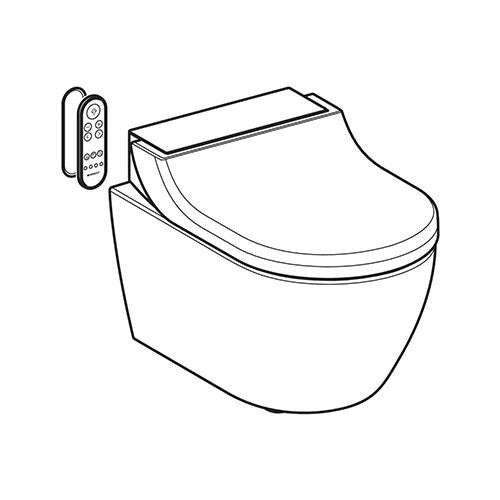 Geberit AquaClean Tuma Comfort Wall-Hung Toilet - Alpine White