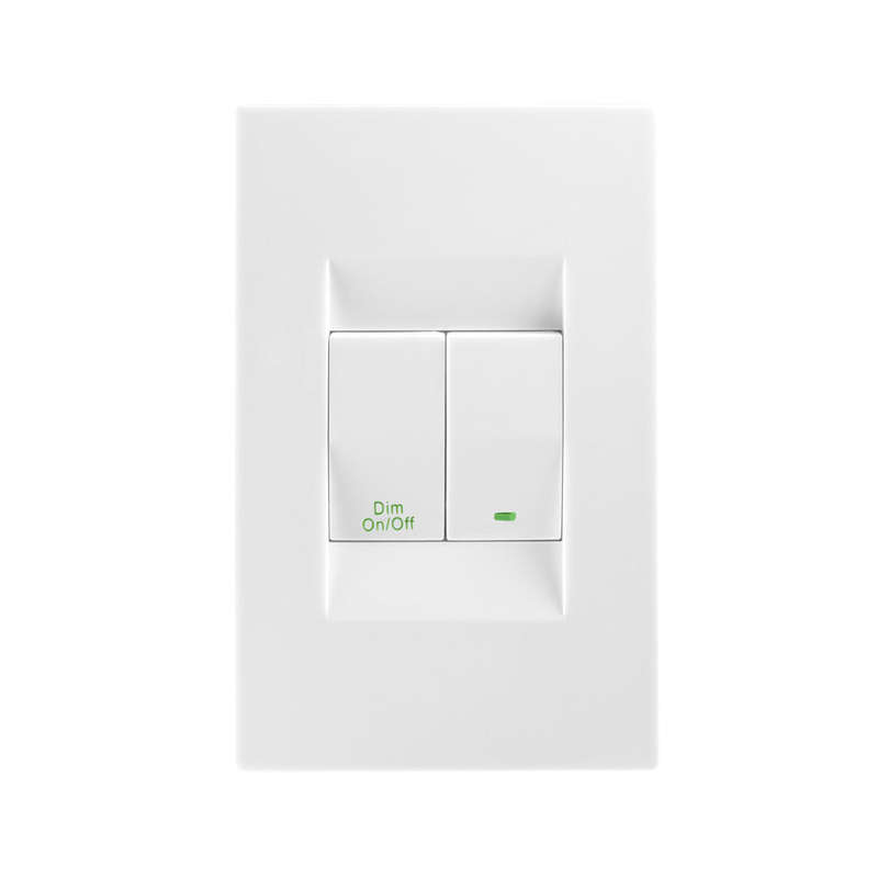 Crabtree Topaz 2 Lever with Dimmer Switch 4 x 2 - White