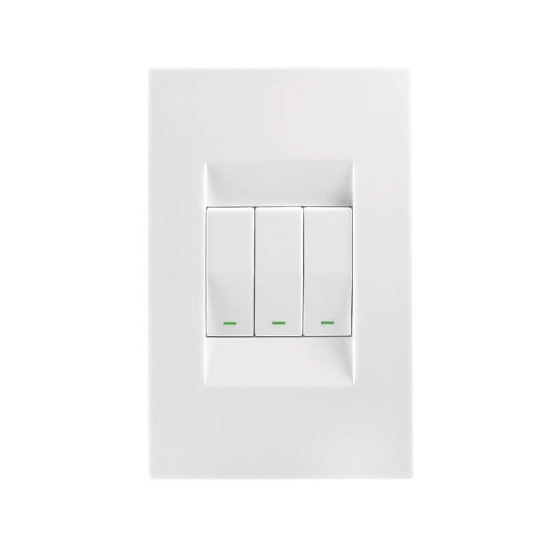 Crabtree Topaz 3 Lever Light Switch 4 x 2 - White