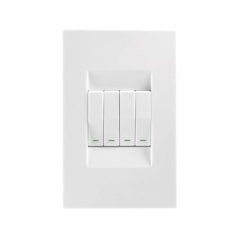 Crabtree Topaz 4 Lever Light Switch 4 x 2 - White