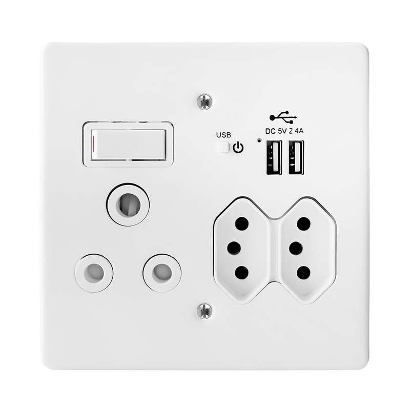 Crabtree Classic USB Combo Socket 4 x 4