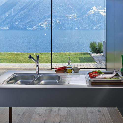 Franke Nouveau NVN621 Stainless Steel Double Bowl Inset Sink 460x1160mm