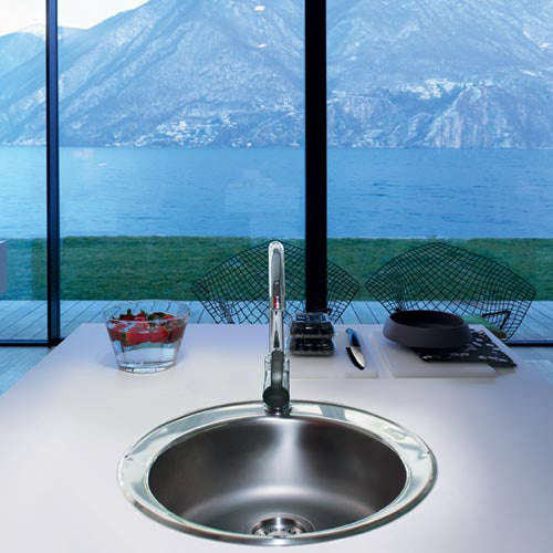 Franke Rondo RDX 610-48 Single Inset Prep Bowl - Stainless Steel