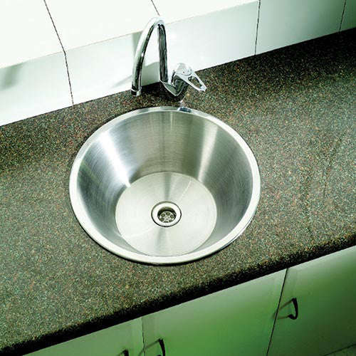Franke Rondo RDX 610-44 Single Inset Prep Bowl - Stainless Steel