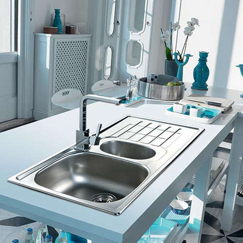 Franke Cascade CDX 651 Single Bowl Inset Sink - Stainless Steel