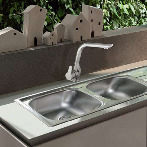 Franke Genesis GSX 621-120 Double Bowl Inset Sink - Stainless Steel