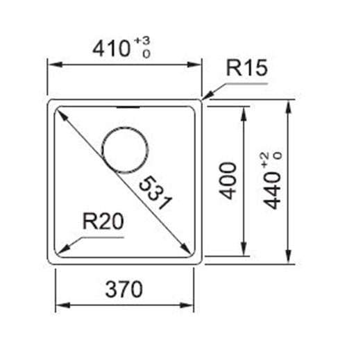 Franke Maris MRG610-37 Fragranite Undermount Sink