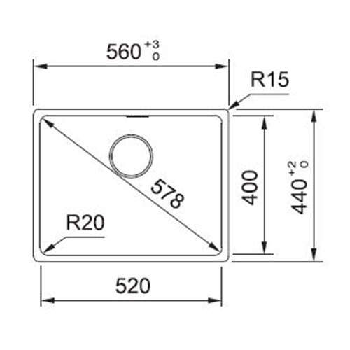 Franke Maris MRG610-52 Fragranite Undermount Sink