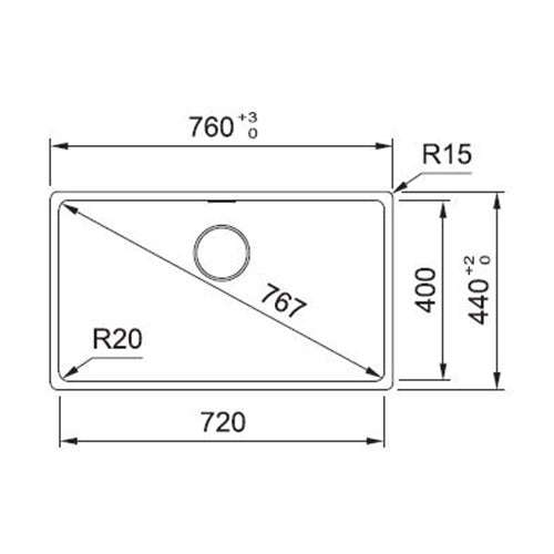 Franke Maris MRG610-72 Fragranite Undermount Sink