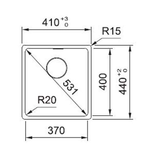 Franke Maris MRG610-37 Fragranite Undermount Sink