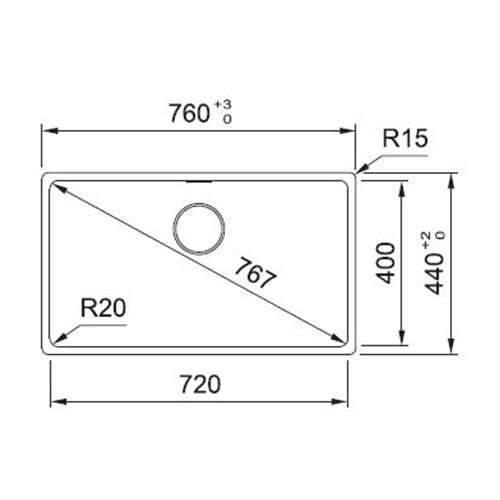 Franke Maris MRG610-72 Fragranite Undermount Sink