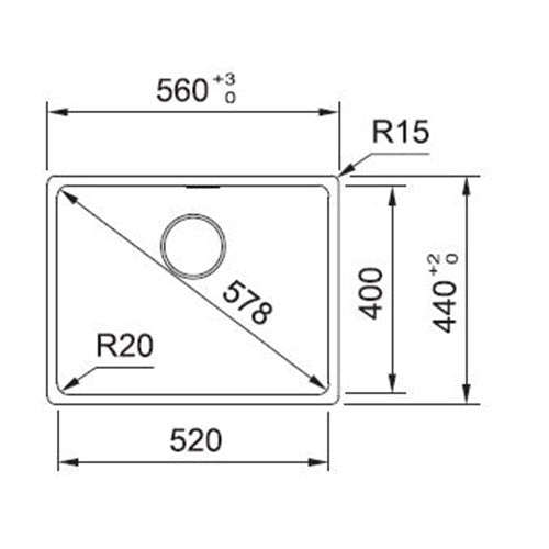 Franke Maris MRG610-52 Fragranite Undermount Sink