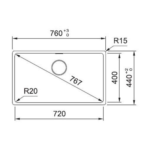 Franke Maris MRG610-72 Fragranite Undermount Sink