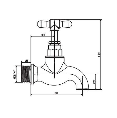 Cobra Standard Bib Tap Heavy Pattern
