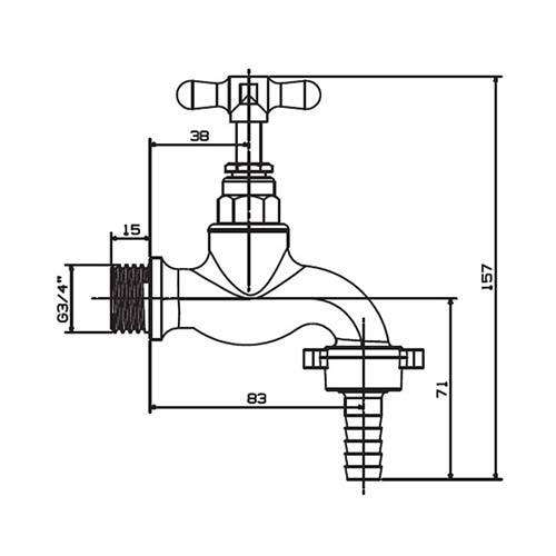 Cobra Hose Bib Tap 208-20