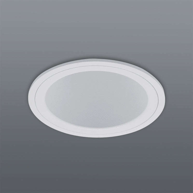 Spazio Round Untold Aluminium 10W Anti-Glare Downlight