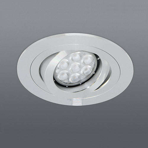 Spazio 2211 Edge Round Tilt Downlight - Aluminium