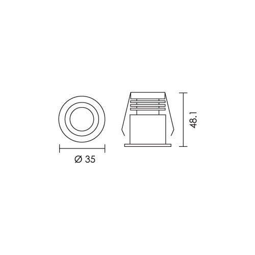 Spazio 2287.2 Anti-glare Aluminium Starlight - Matt Chrome