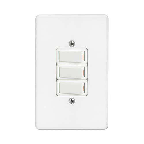 Crabtree Classic 3 Lever Light Switch 4 x 2