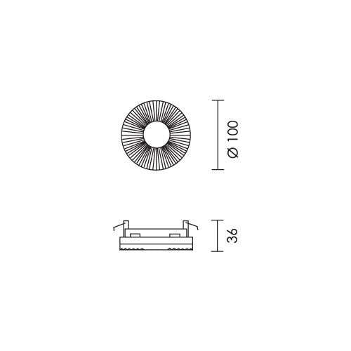 Spazio Splash Aluminium Downlight