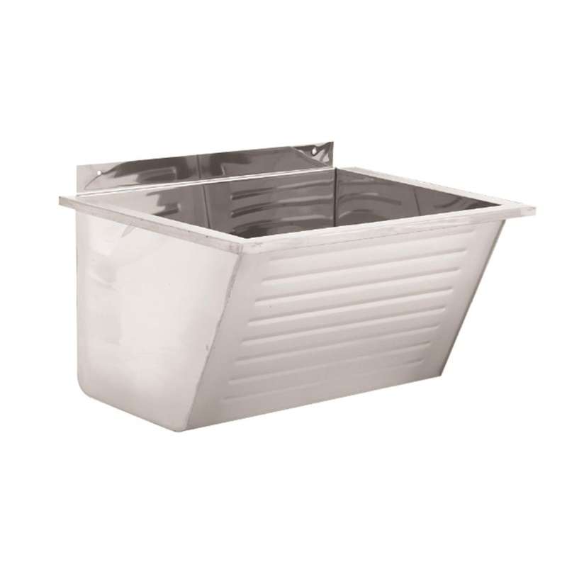 Franke ET103 Fabricated Single Mini Bowl Wall Mounted Wash Trough - Stainless Steel