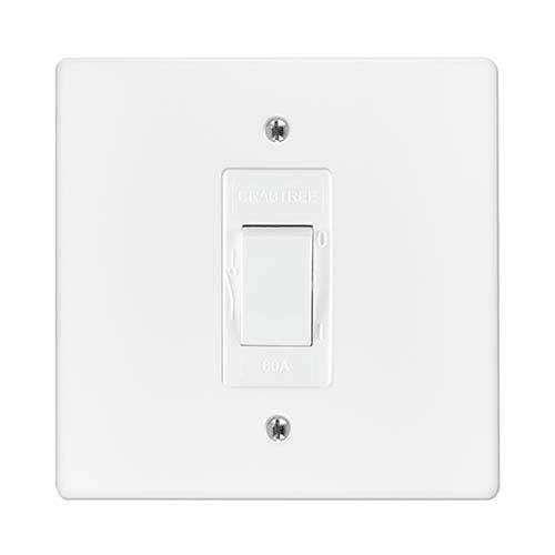Crabtree Classic 2 Pole Stove Isolator Switch 2P 60A 4 x 4