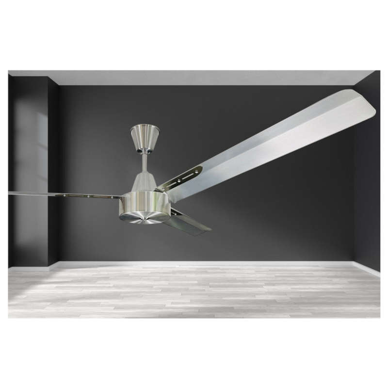 Solent Albatross 3 Blade Ceiling Fan 1650mm - Silver