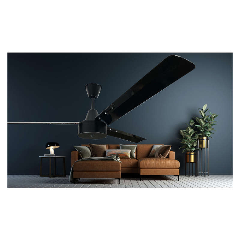Solent Albatross 3 Blade Ceiling Fan 1650mm - Black
