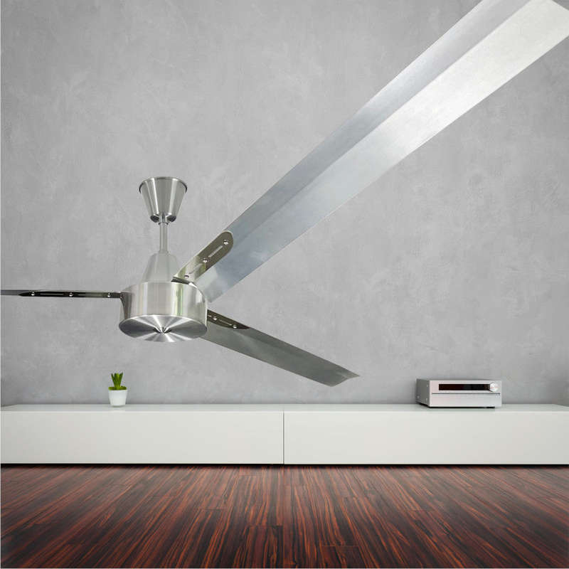 Solent Albatross 3 Blade Ceiling Fan 2100mm - Silver
