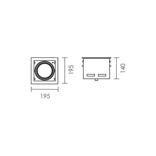 Spazio Kardan LED Downlight 35W -lm Warm White -