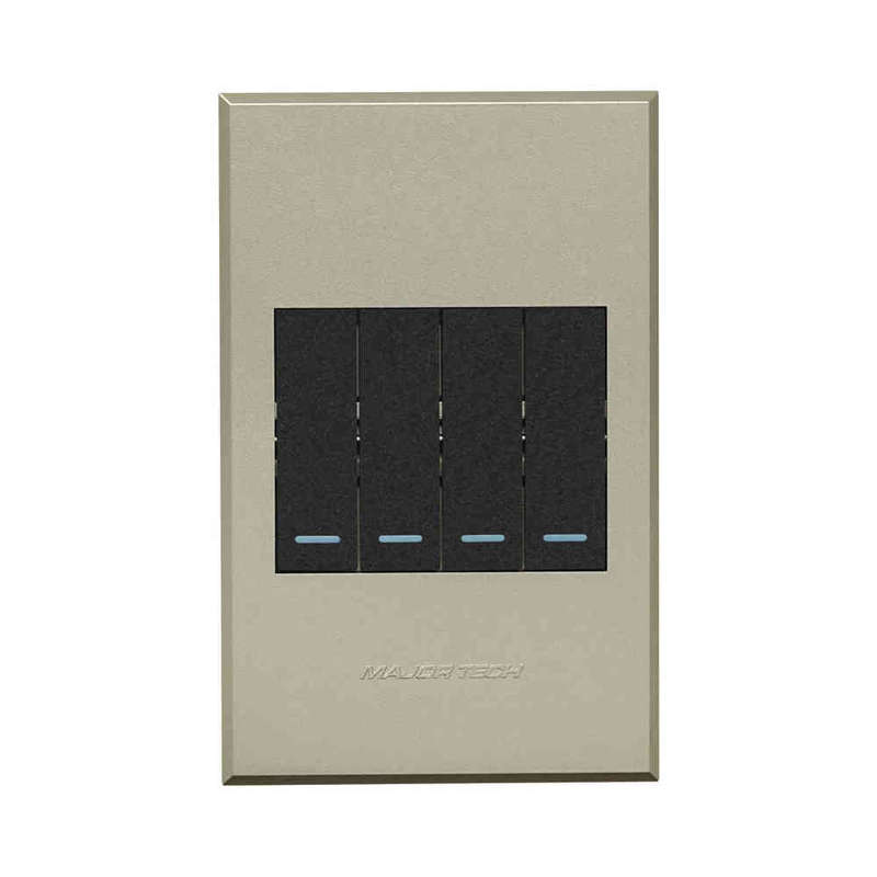 VETi 3 4 Lever 1-Way Light Switch 4 x 2