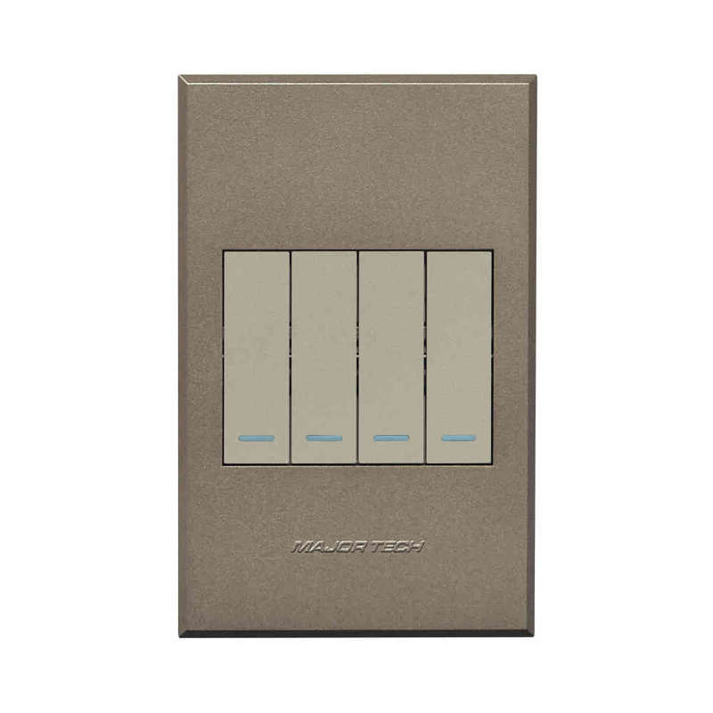 VETi 3 4 Lever 1-Way Light Switch 4 x 2