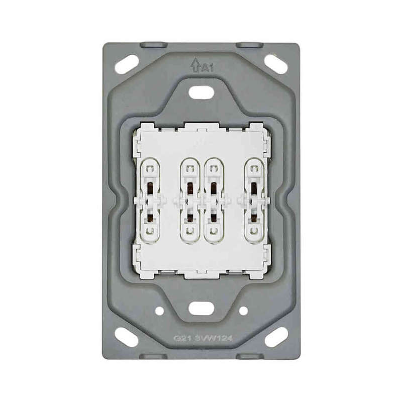 VETi 3 4 Lever 1 Way Light Switch Yoke 4 x 2