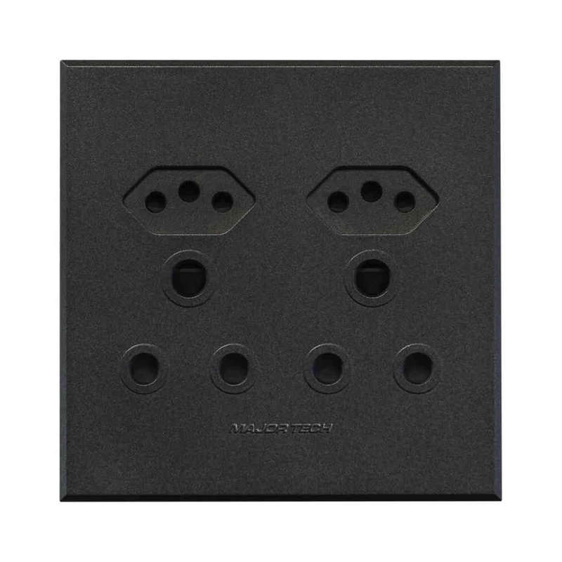 VETi 3 Double RSA & Slimline Combo Unswitched Socket 4 x 4