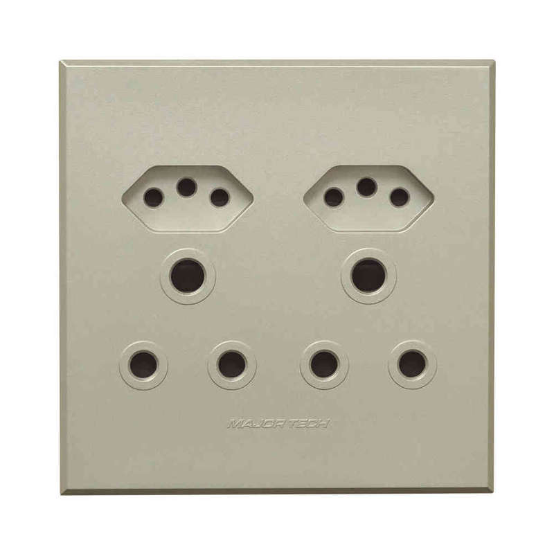 VETi 3 Double RSA & Slimline Combo Unswitched Socket 4 x 4