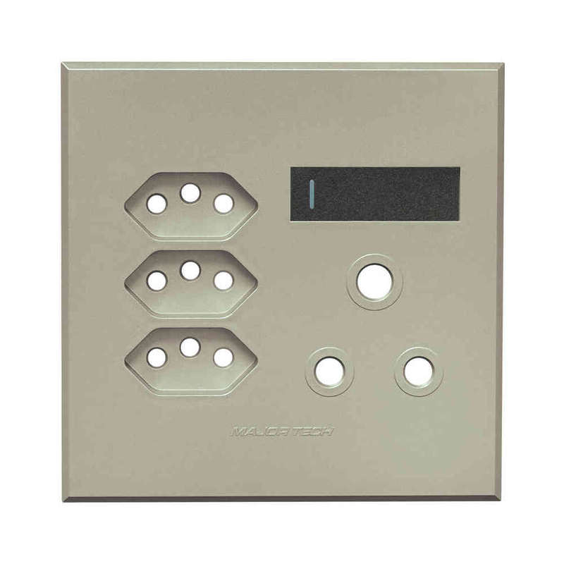 VETi 3 RSA & Slimline Combo Socket Cover Plate 4 x 4