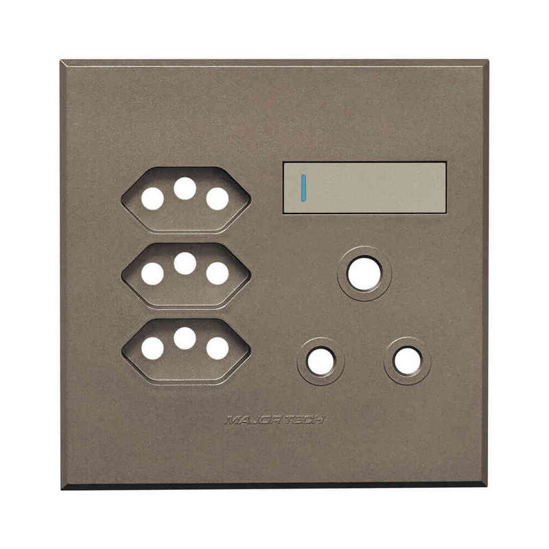 VETi 3 RSA & Slimline Combo Socket Cover Plate 4 x 4