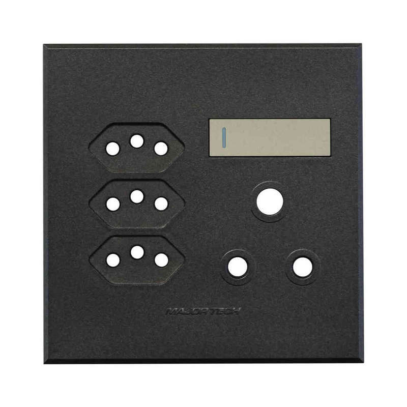 VETi 3 RSA & Slimline Combo Socket Cover Plate 4 x 4