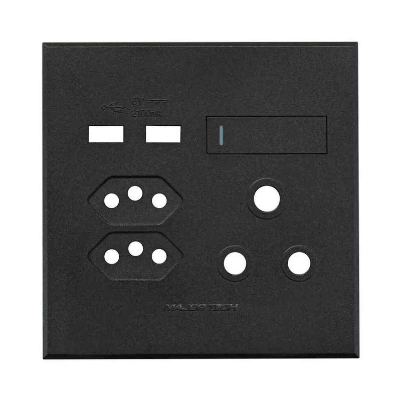 VETi 3 USB Combo Socket Cover Plate 4 x 4