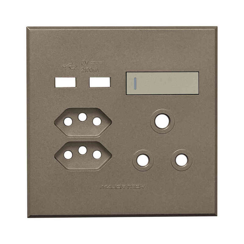 VETi 3 USB Combo Socket Cover Plate 4 x 4