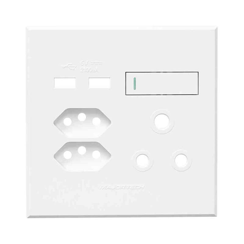 VETi 3 USB Combo Socket Cover Plate 4 x 4