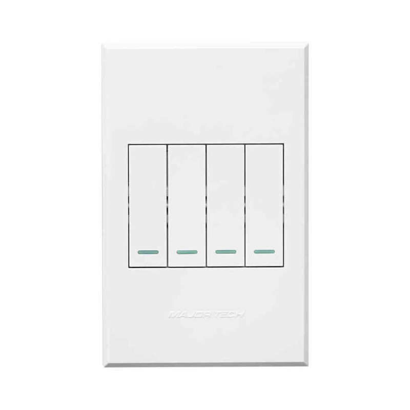 VETi 3 4 Lever 1-Way Light Switch 4 x 2
