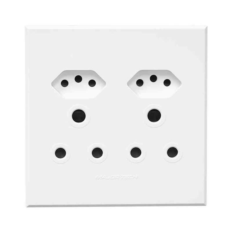VETi 3 Double RSA & Slimline Combo Unswitched Socket 4 x 4