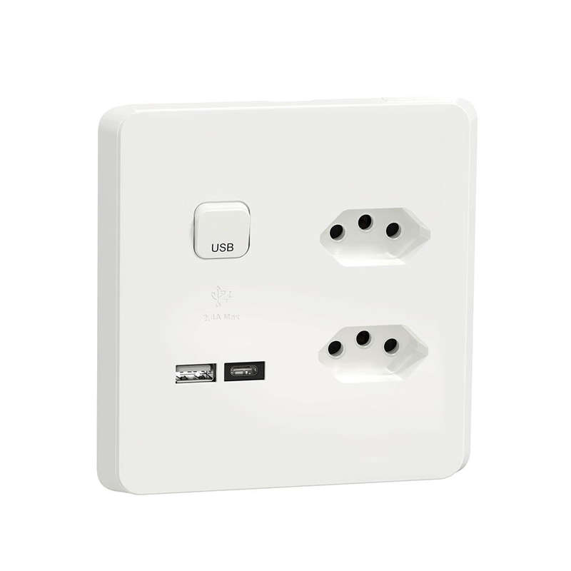 Schneider Electric Iconic Slimline USB Type A & C Socket 4 x 4