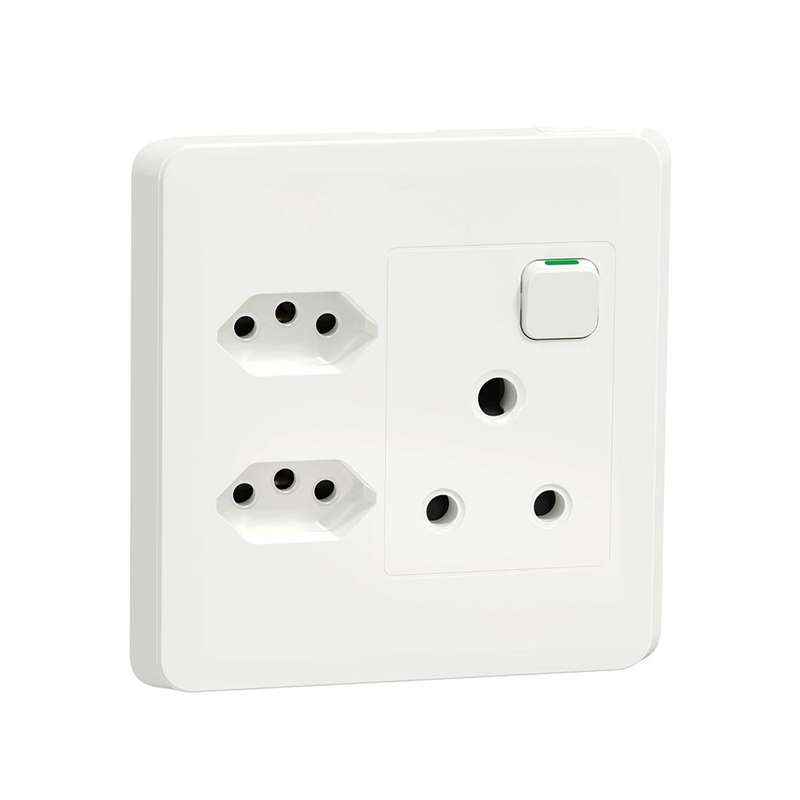 Schneider Electric Iconic RSA Slimline Combo Socket 4 x 4