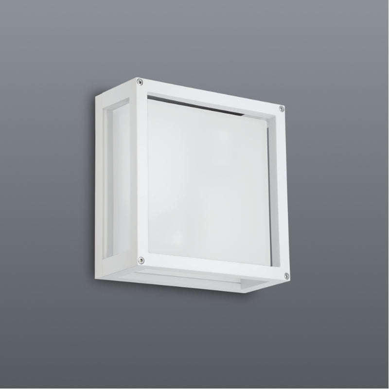 Spazio Cube Square Aluminium 30W Wall Light