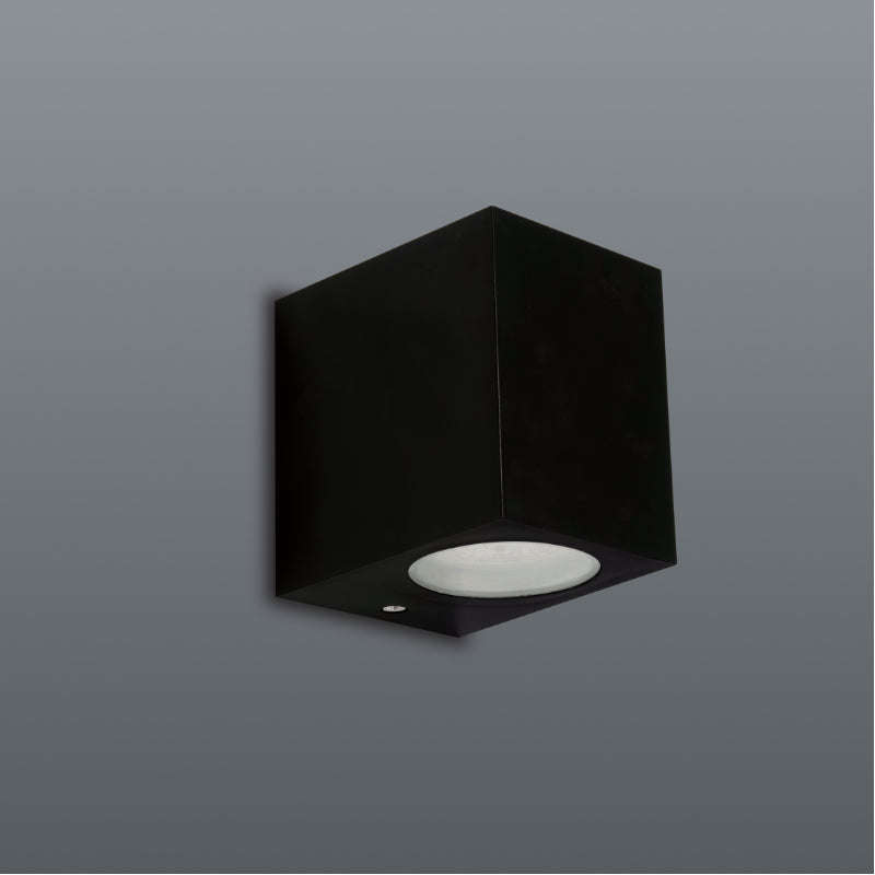 Spazio Block P Downface Square 10W GU10 LED Wall Fitting